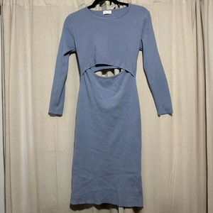 Blue Sweater Dress